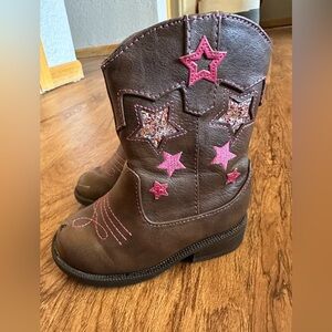 Target Brown and Pink Kids Boots